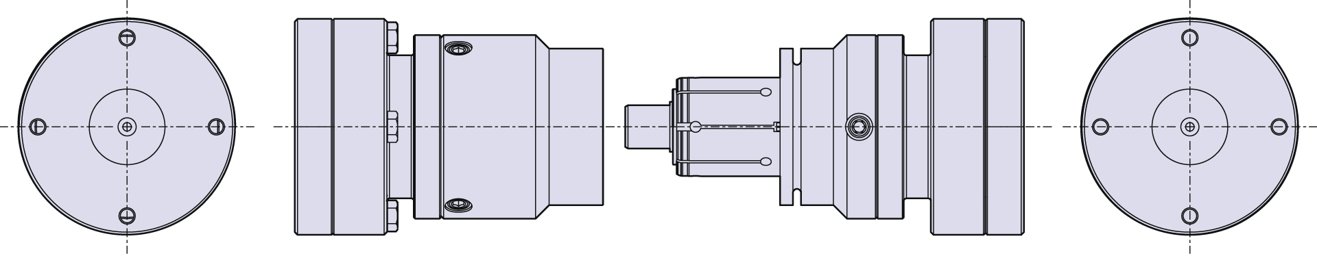 Expanding collect fixturefor gear shaving machine