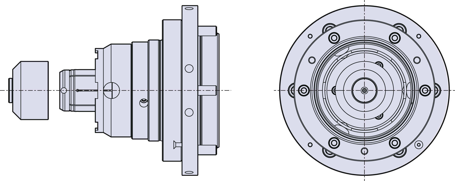 Expanding collet fixture