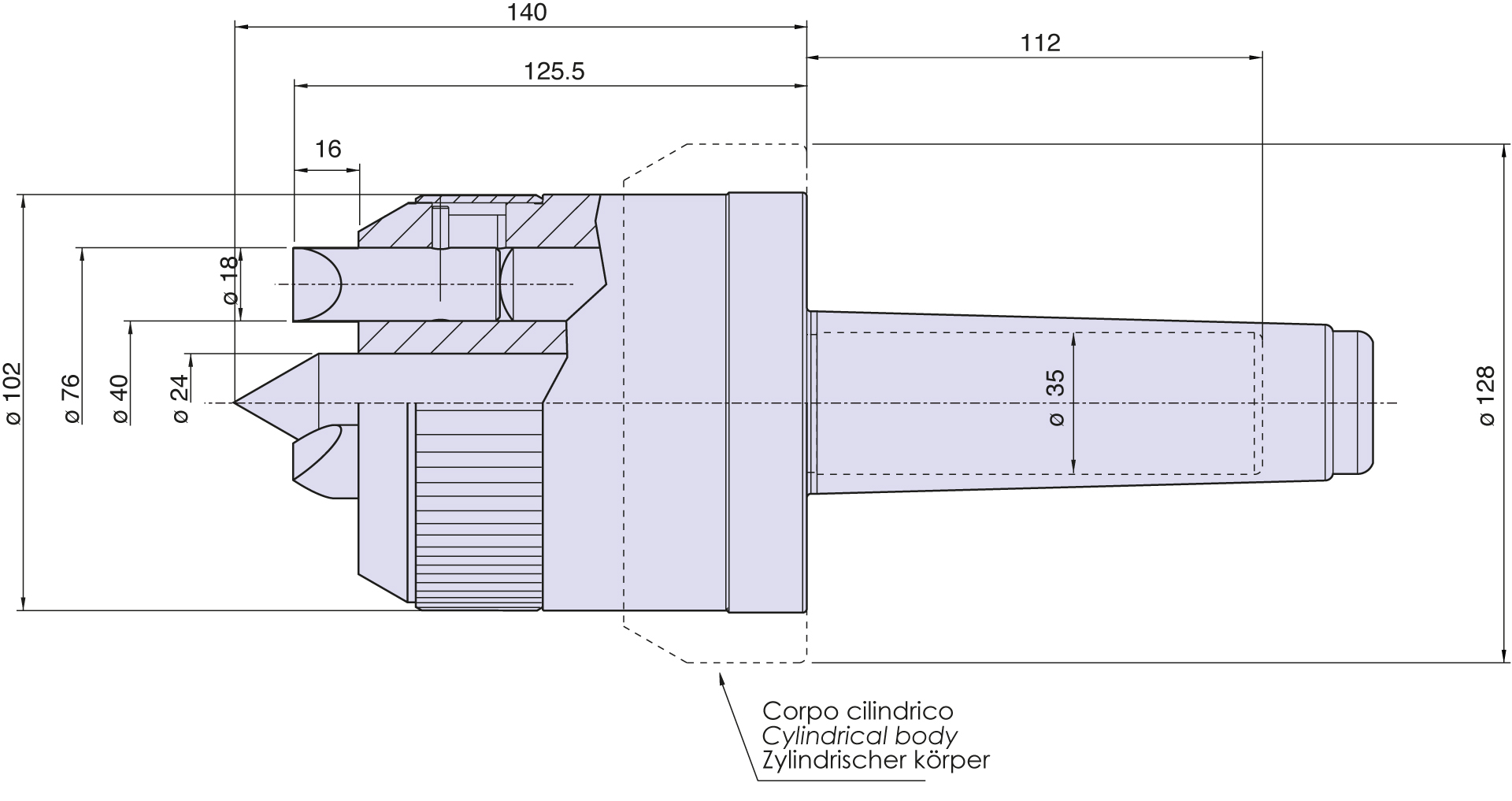 Face drivers type - T/E NUOVA PTM