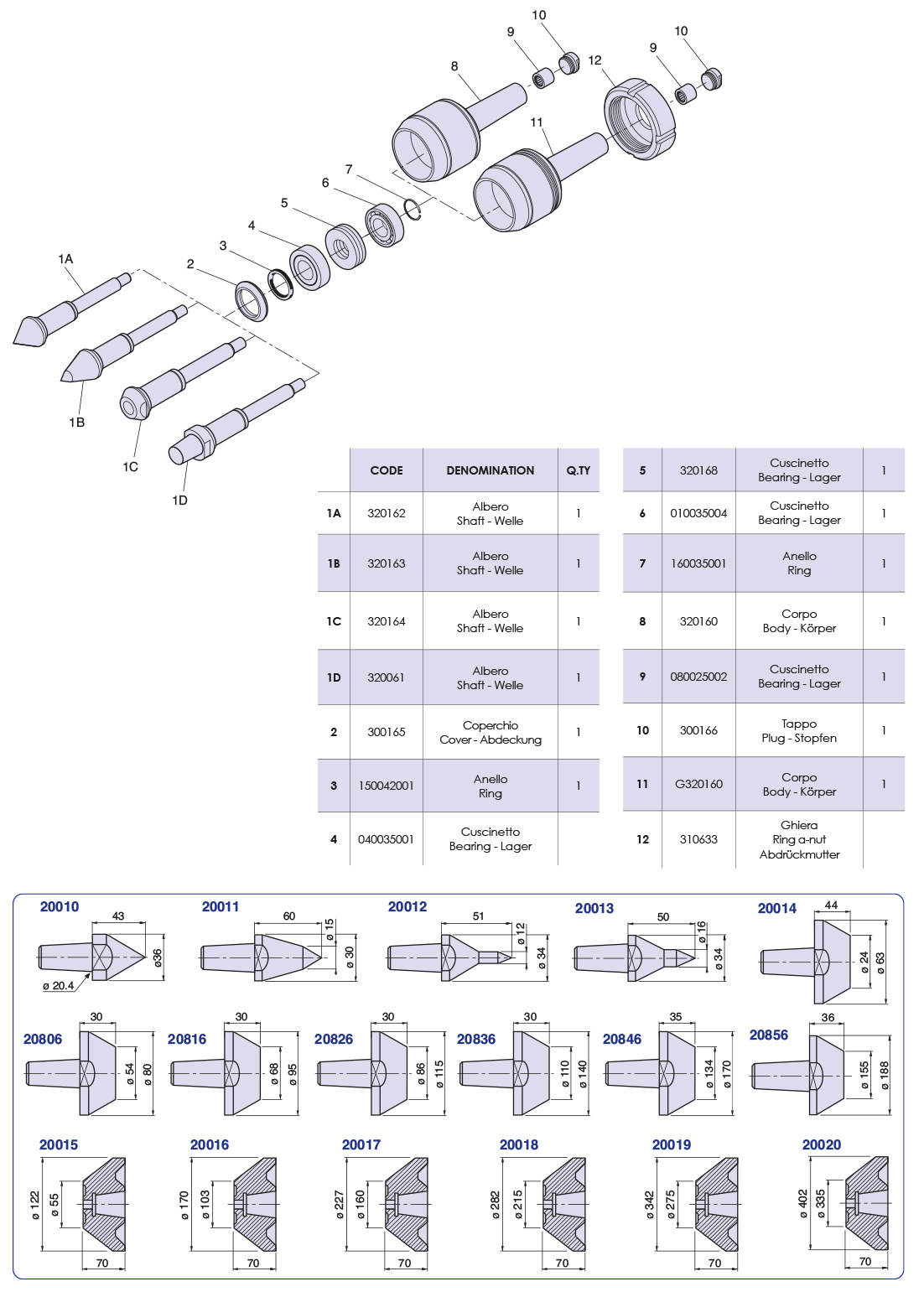 Rotating livecenters Heavy loads-CSF6-NUOVA_PTM