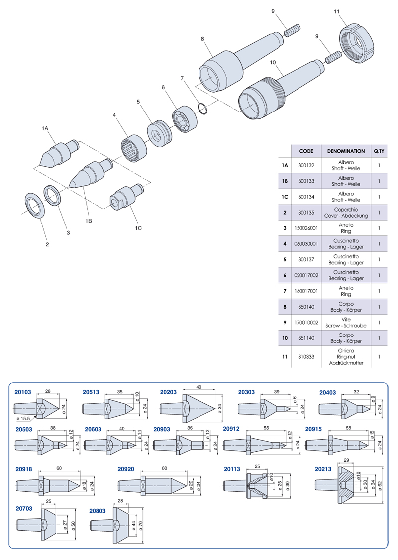 Rotating livecenters Medium loads - CNB4